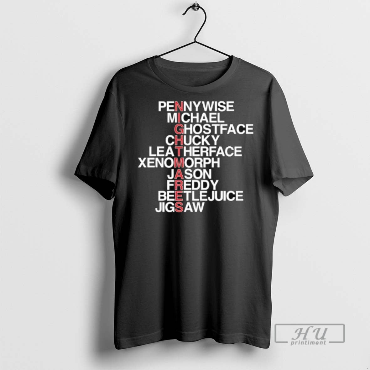 Limited Edition Nightmares Names Graphic - Adult & Kids T-Shirts, Sweatshirts & Hoodies apparel design preview 1