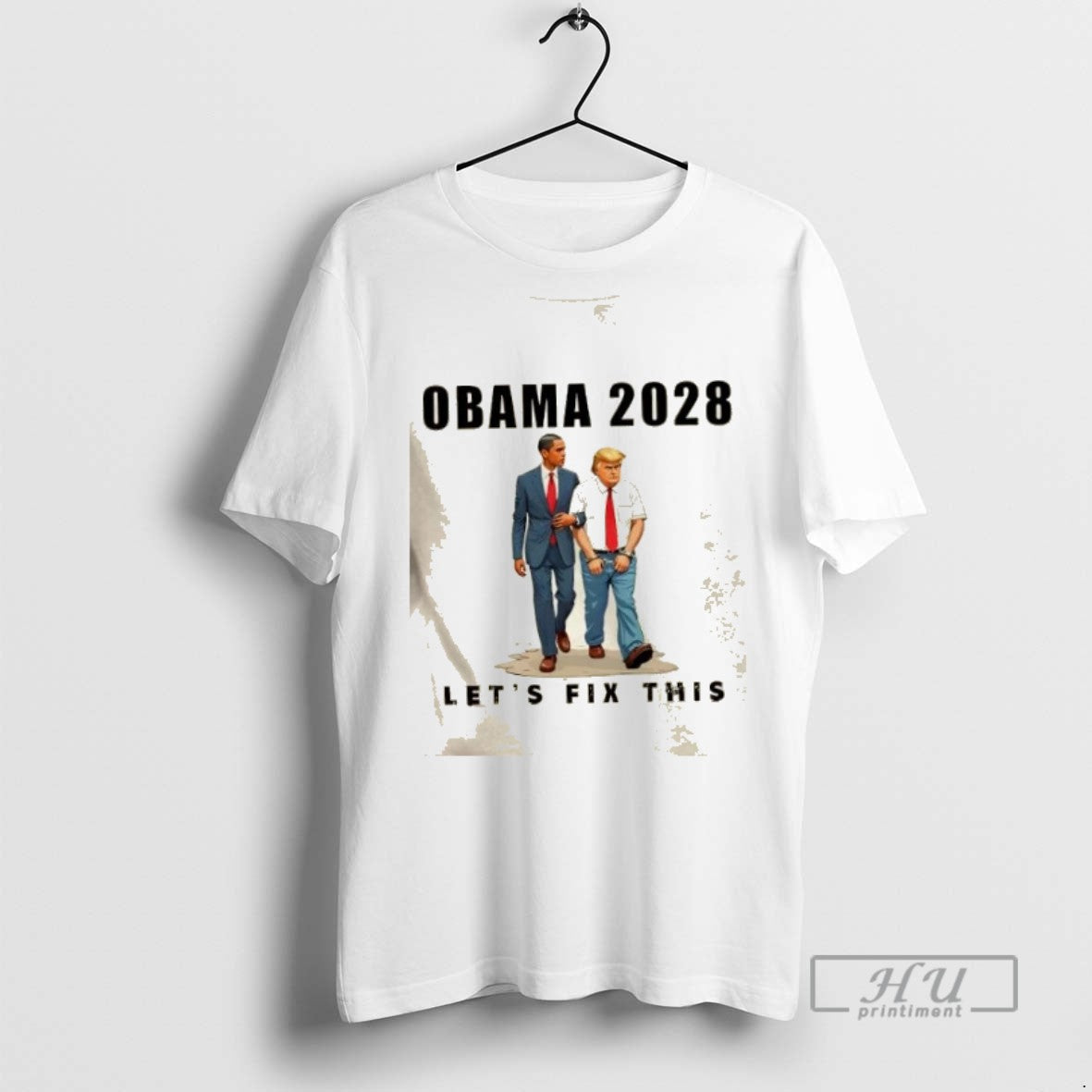 Limited Edition Obama 2028 Lets Fix This Trump Jail - Adult & Kids T-Shirts, Sweatshirts & Hoodies apparel design preview 1
