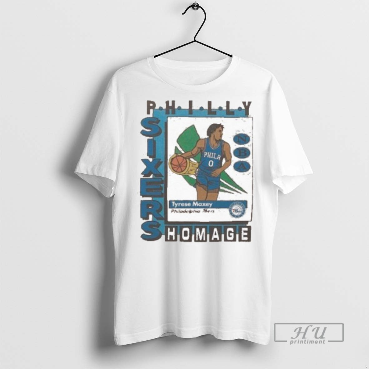 Limited Edition Philadelphia 76ers Trading Card - Adult & Kids T-Shirts, Sweatshirts & Hoodies apparel design preview 1