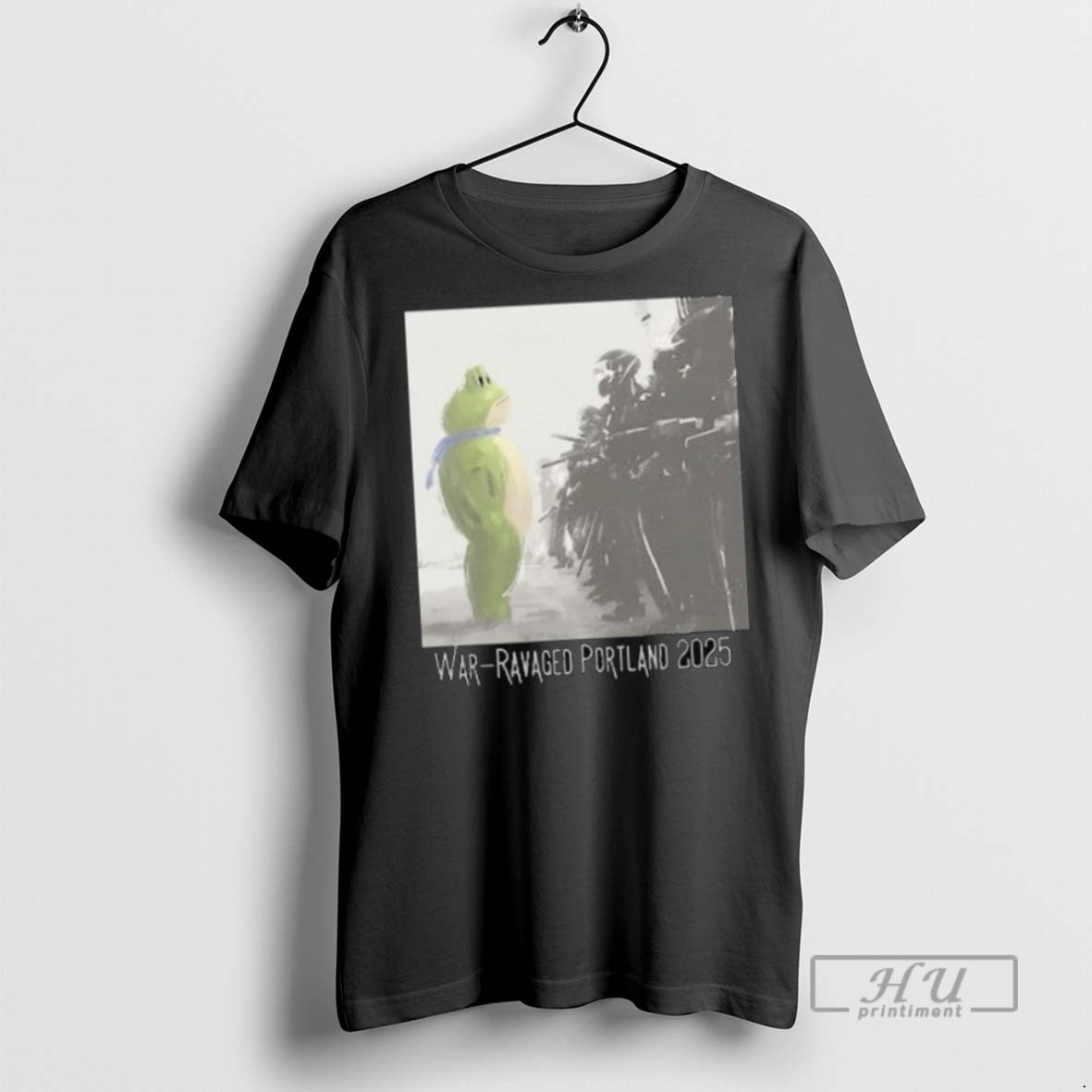 Limited Edition Portland Frog Anti Ice War Ravaged - Adult & Kids T-Shirts, Sweatshirts & Hoodies apparel design preview 1