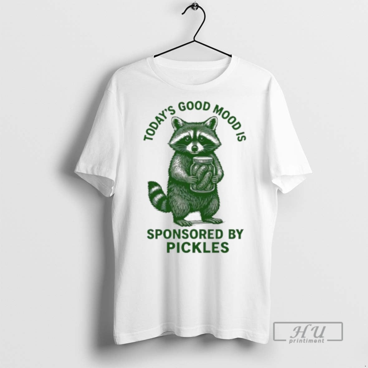 Limited Edition Raccoon Todays Good Mood Is Sponsored - Adult & Kids T-Shirts, Sweatshirts & Hoodies apparel design preview 1