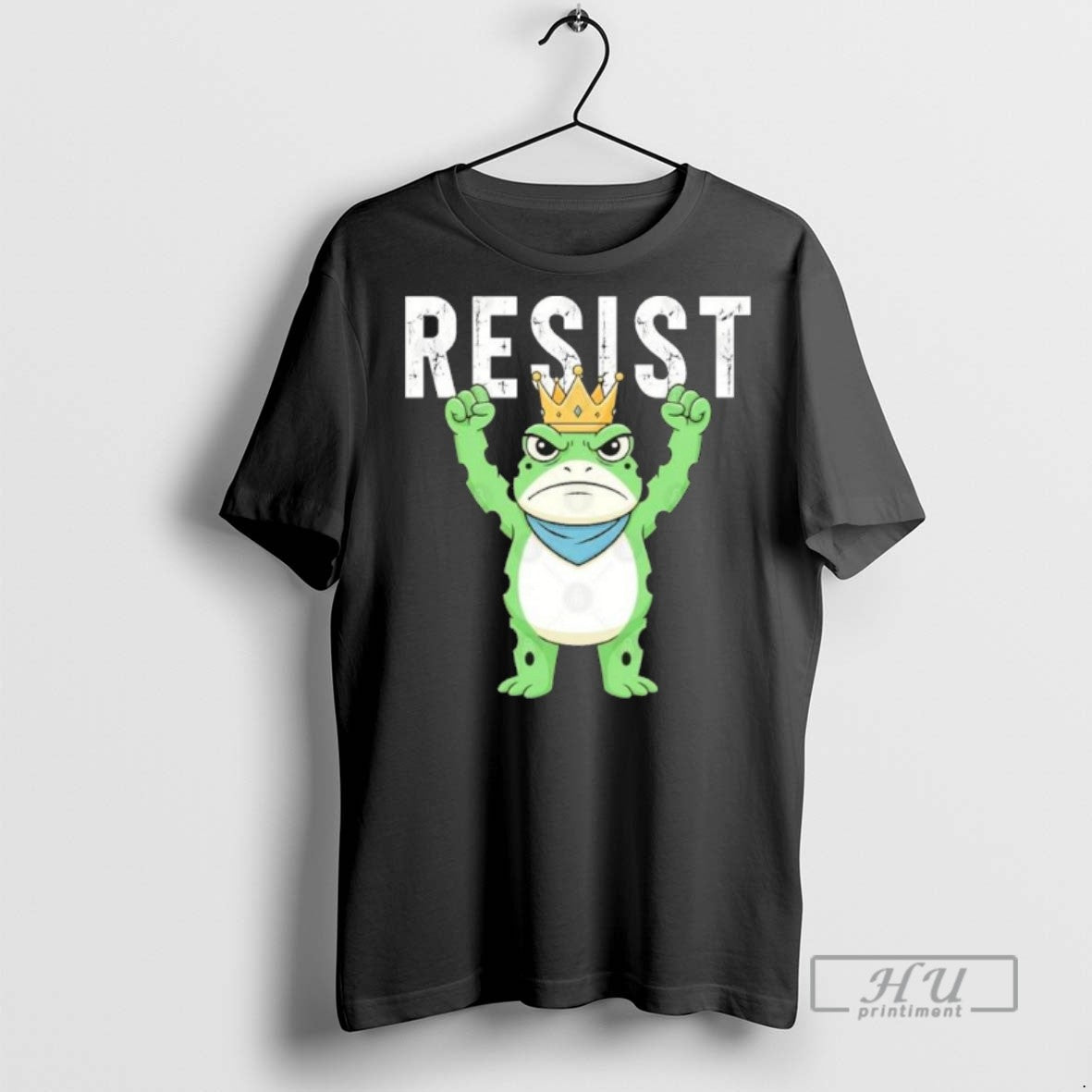 Limited Edition Resist Portland Frog King Graphic - Adult & Kids T-Shirts, Sweatshirts & Hoodies apparel design preview 1