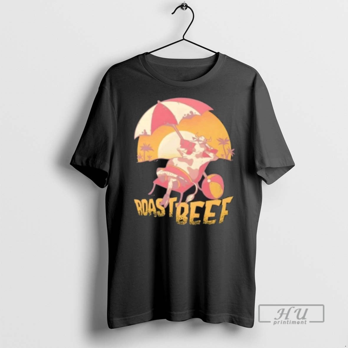 Limited Edition Roastbeef Cow Beach Cartoon Graphic - Adult & Kids T-Shirts, Sweatshirts & Hoodies apparel design preview 1