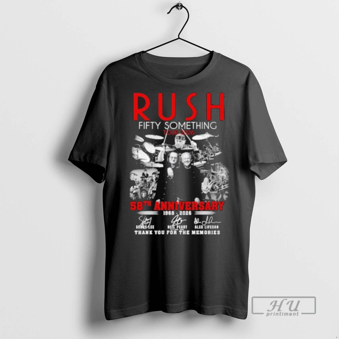 Limited Edition Rush Fifty Something Tour 2026 58th - Adult & Kids T-Shirts, Sweatshirts & Hoodies apparel design preview 1