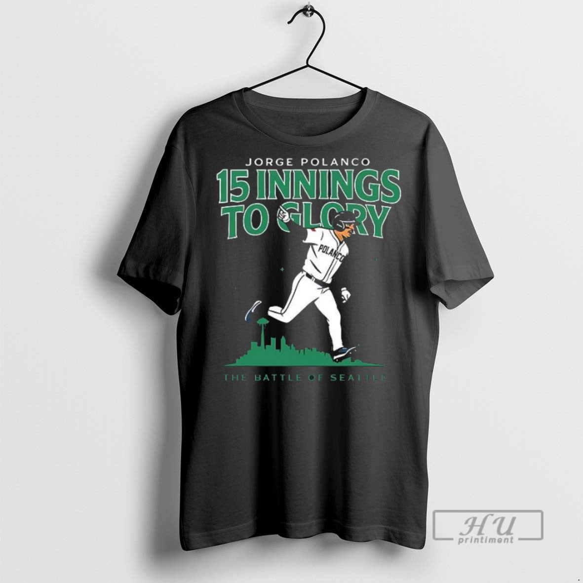 Limited Edition Seattle Mariners Jorge Polanco 15 - Adult & Kids T-Shirts, Sweatshirts & Hoodies apparel design preview 1