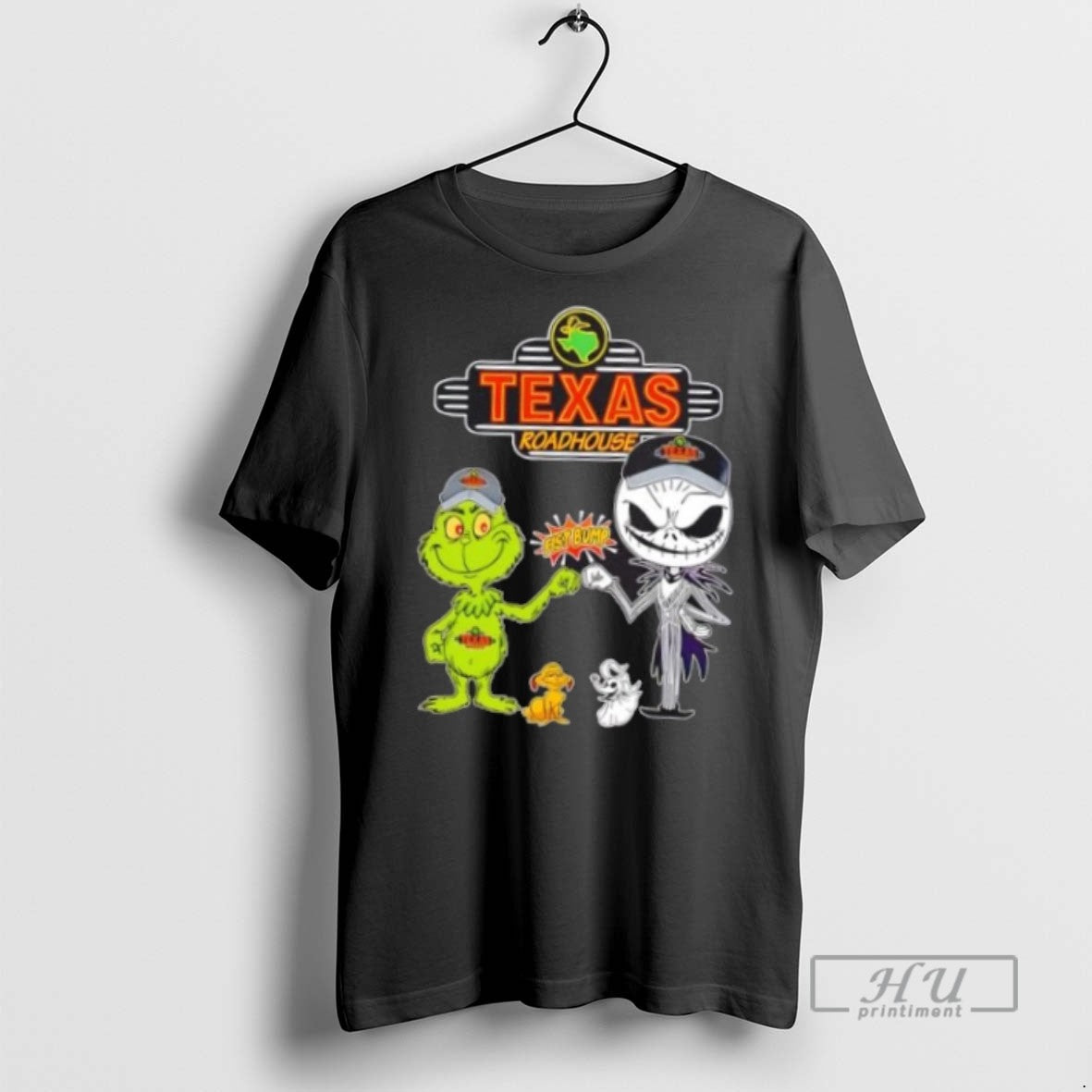 Limited Edition Texas Roadhouse X Grinch And Jack - Adult & Kids T-Shirts, Sweatshirts & Hoodies apparel design preview 1