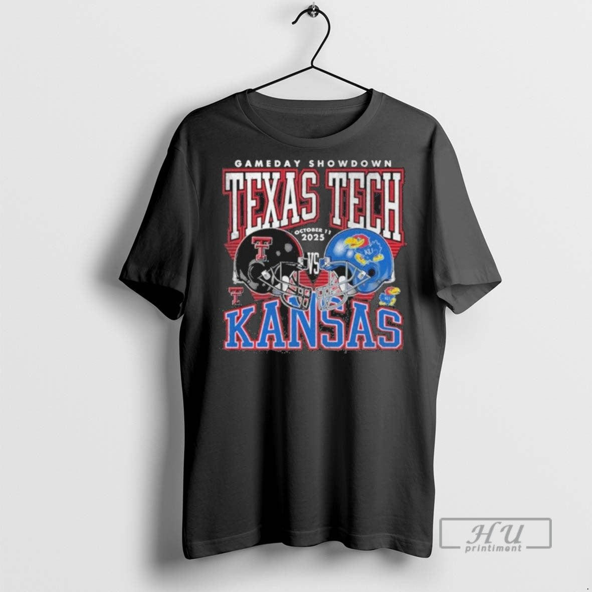 Limited Edition Texas Tech Vs Ku 2025 Gameday Matchup - Adult & Kids T-Shirts, Sweatshirts & Hoodies apparel design preview 1