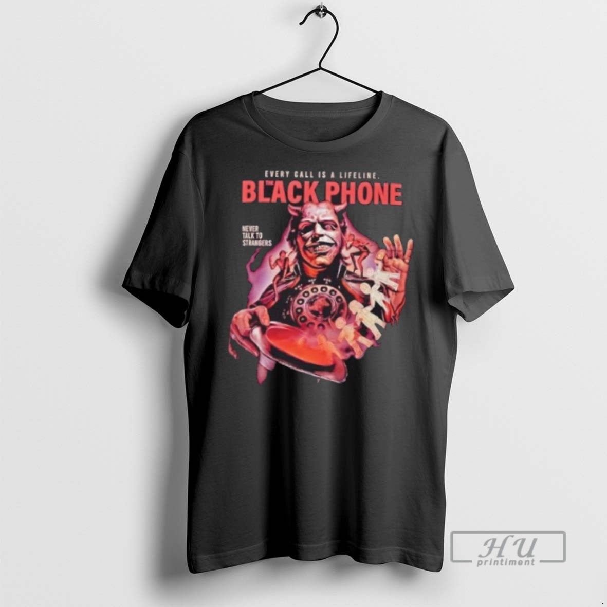 Limited Edition The Black Phone Horror Movie Parody - Adult & Kids T-Shirts, Sweatshirts & Hoodies apparel design preview 1