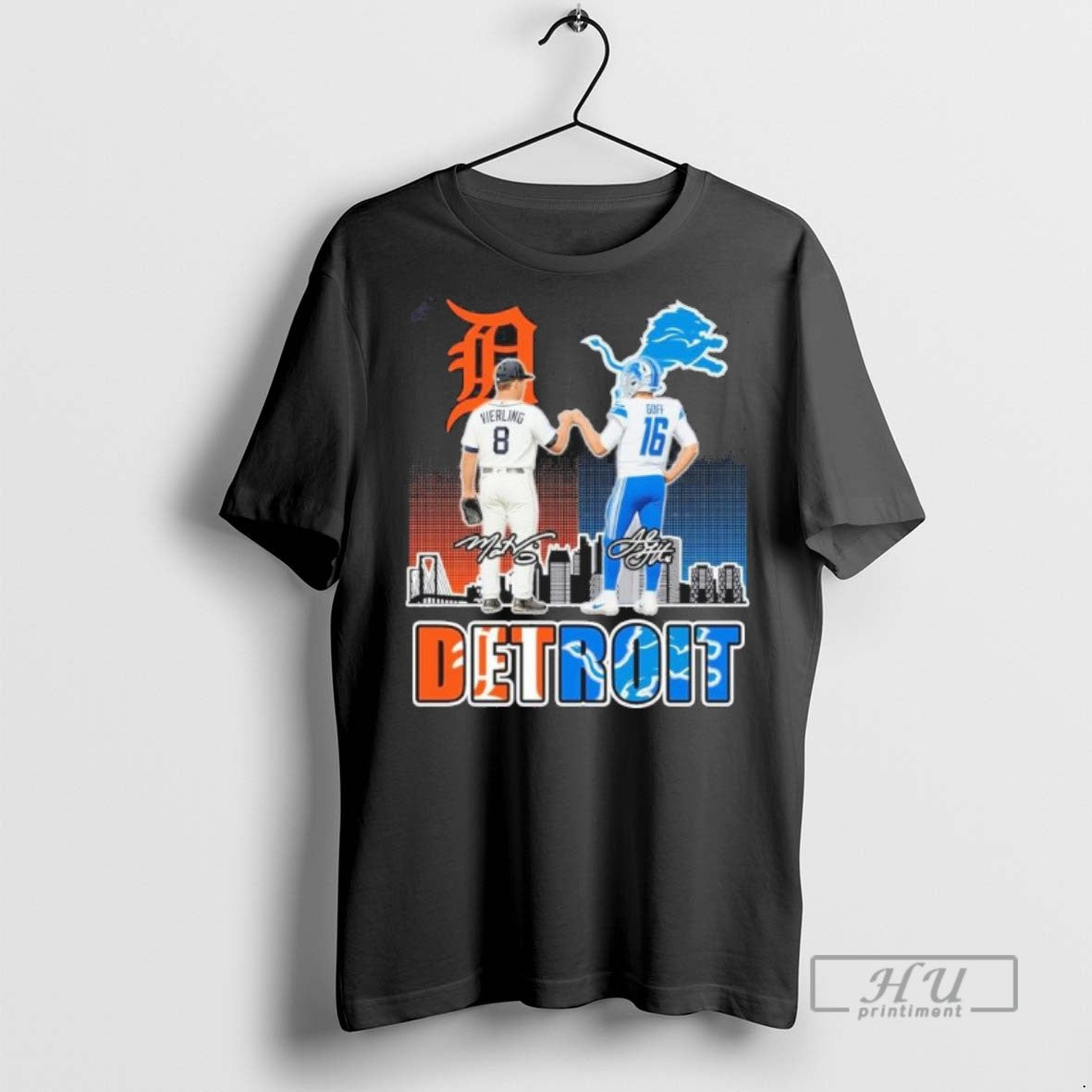 Limited Edition Tigers Vierling And Lions Jared Goff - Adult & Kids T-Shirts, Sweatshirts & Hoodies apparel design preview 1