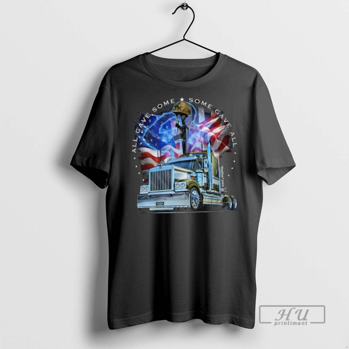 Limited Edition Truckers For Troop Big Rig All Gave - Adult & Kids T-Shirts, Sweatshirts & Hoodies apparel design preview 1
