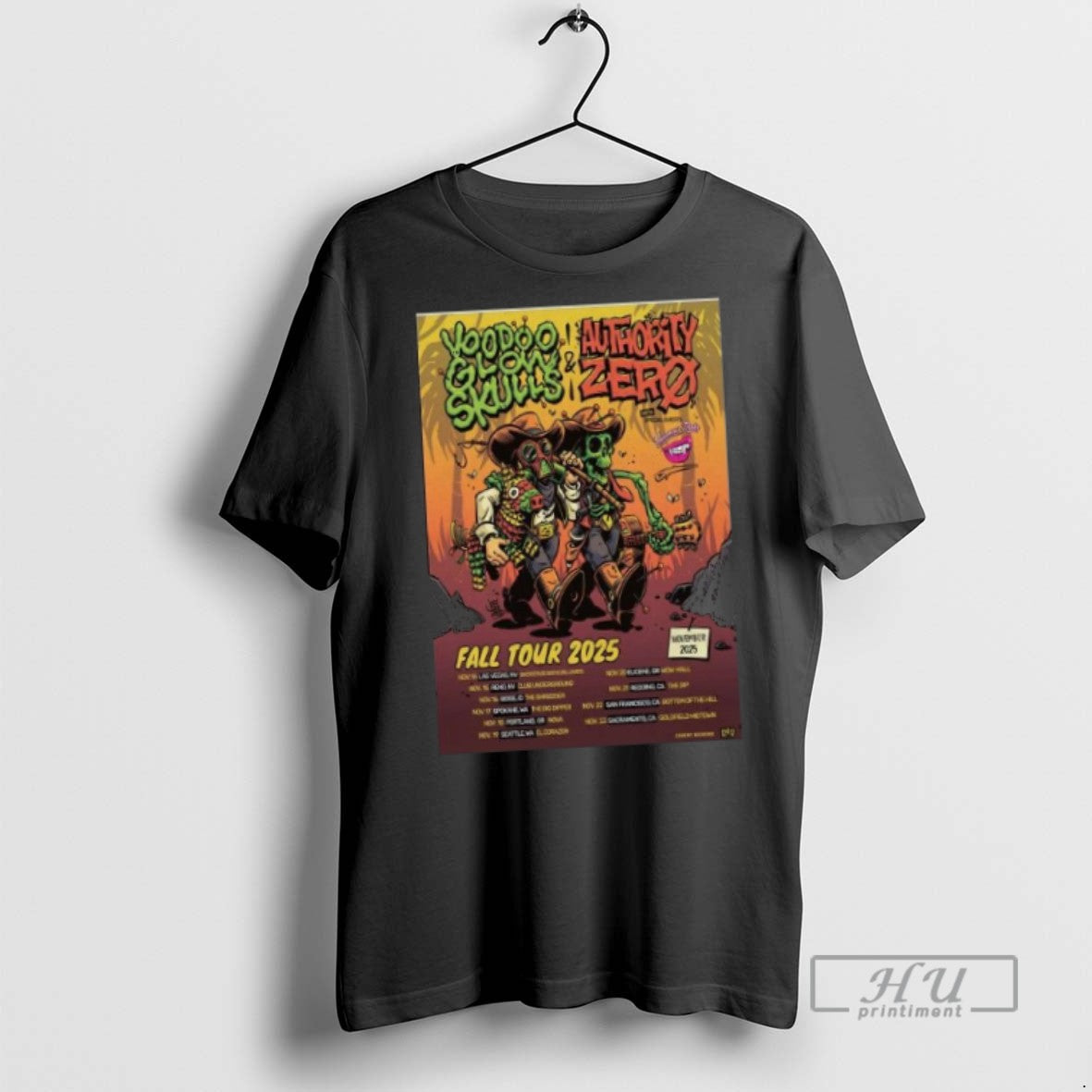 Limited Edition Voodoo Glow Skulls Authority Zero - Adult & Kids T-Shirts, Sweatshirts & Hoodies apparel design preview 1