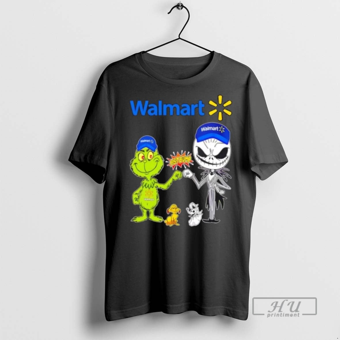 Limited Edition Walmart X Grinch And Jack Skellington - Adult & Kids T-Shirts, Sweatshirts & Hoodies apparel design preview 1