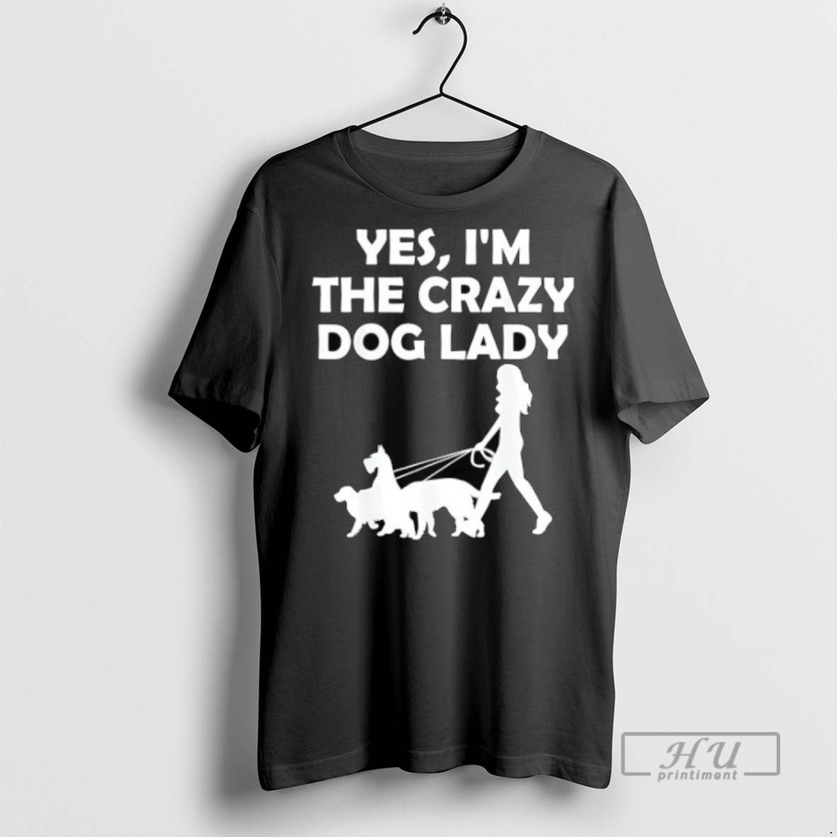 Limited Edition Yes Im The Crazy Dog Lady Graphic - Adult & Kids T-Shirts, Sweatshirts & Hoodies apparel design preview 1