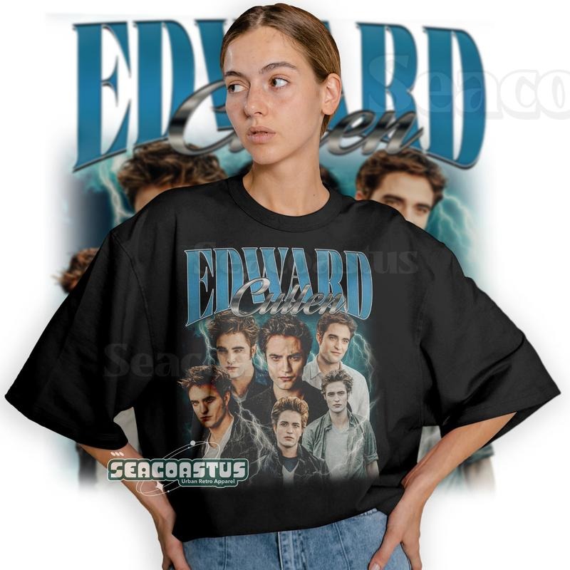 Limited Edward Cullen Vintage Retro 90'S Fans Homage - Adult & Kids T-Shirts, Sweatshirts & Hoodies apparel design preview 1
