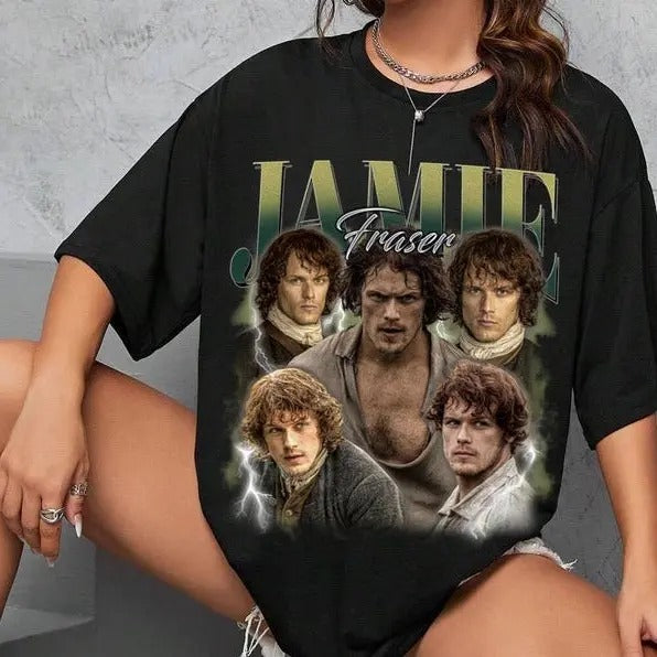 Limited Jamie Fraser Outlander Vintage Man Top - Adult & Kids T-Shirts, Sweatshirts & Hoodies apparel design preview 1