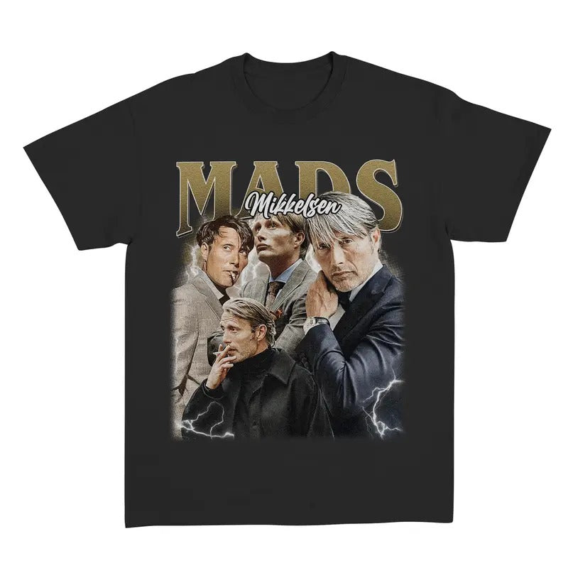 Limited Mads Mikkelsen Vintage Oversize Man - Adult & Kids T-Shirts, Sweatshirts & Hoodies apparel design preview 1