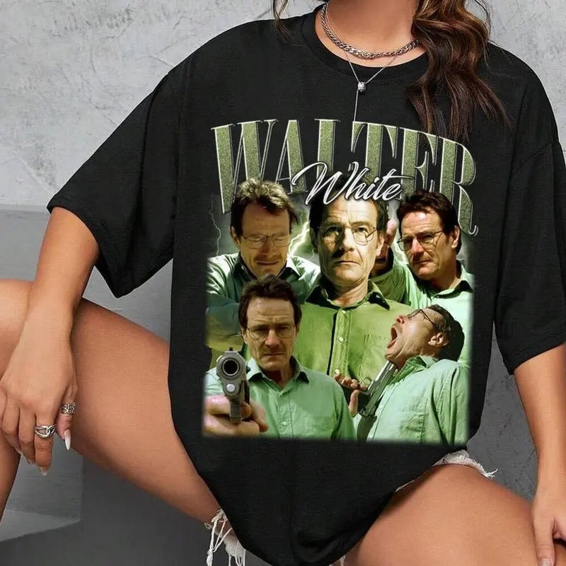 Limited Walter White Vintage Man Top Womenswear - Adult & Kids T-Shirts, Sweatshirts & Hoodies apparel design preview 1