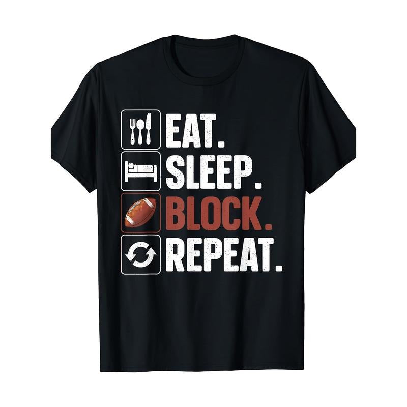 Lineman Art Football Player Offensive Made USA - Adult & Kids T-Shirts, Sweatshirts & Hoodies apparel design preview 1