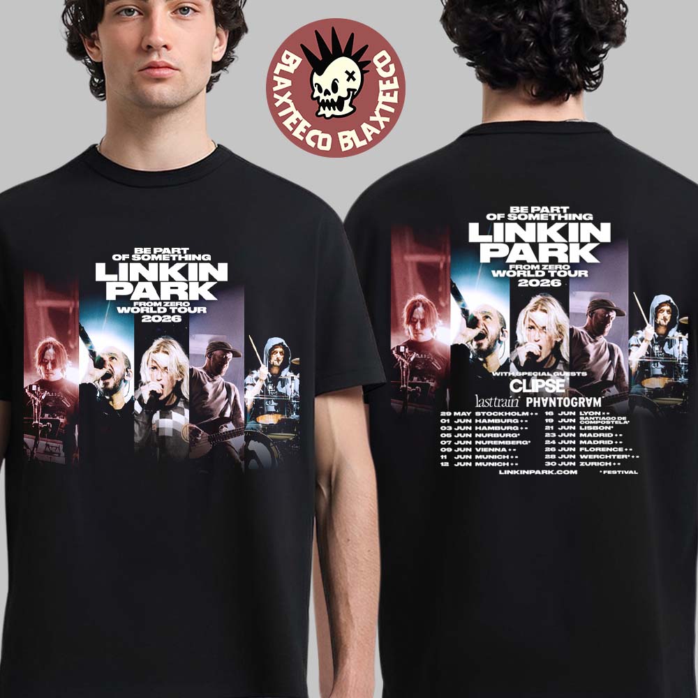 Linkin Park Be Part Of Something From Zero World Tour - Adult & Kids T-Shirts, Sweatshirts & Hoodies apparel design preview 1