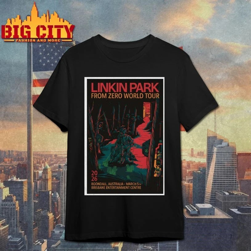 Linkin Park Boondall, Brisbane Entertainment Centre, - Adult & Kids T-Shirts, Sweatshirts & Hoodies apparel design preview 1