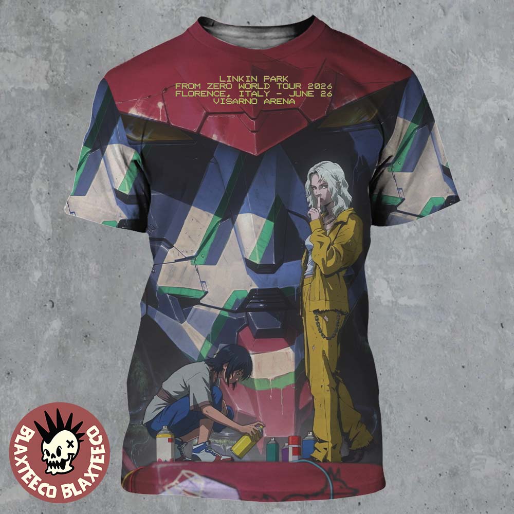 Linkin Park From Zero 2026 Tour Florence Italy Poster - Adult & Kids T-Shirts, Sweatshirts & Hoodies apparel design preview 1