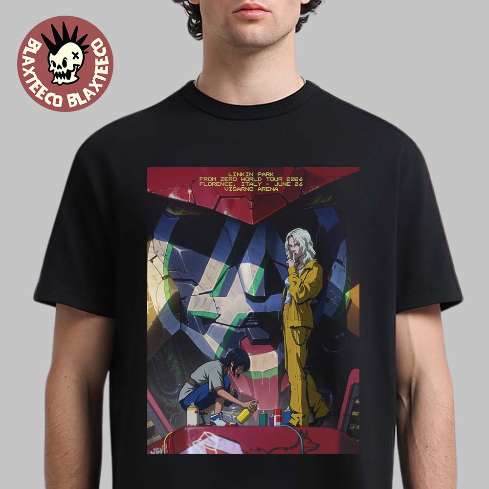Linkin Park From Zero 2026 Tour Florence Italy Poster - Adult & Kids T-Shirts, Sweatshirts & Hoodies apparel design preview 1