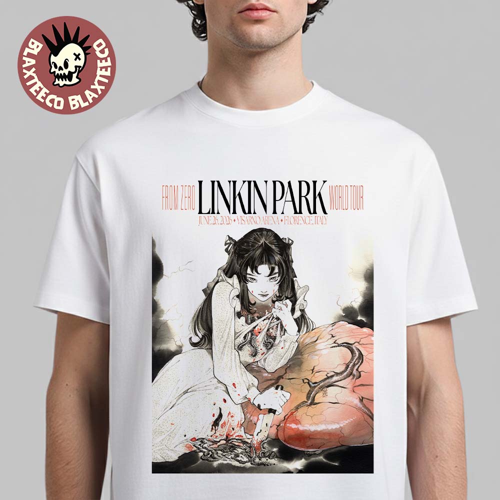 Linkin Park From Zero 2026 Tour Florence Italy Poster - Adult & Kids T-Shirts, Sweatshirts & Hoodies apparel design preview 1