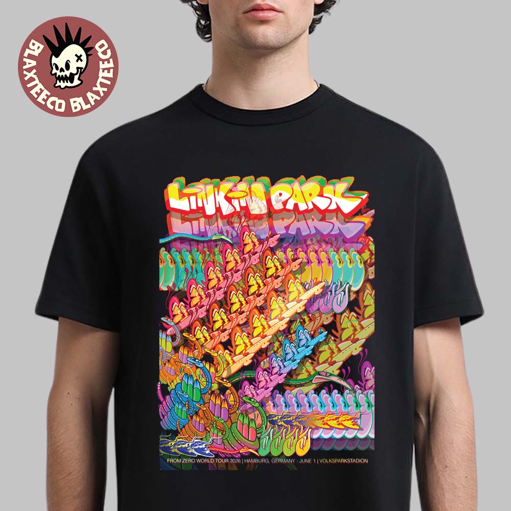 Linkin Park From Zero 2026 Tour Hamburg Germany Night - Adult & Kids T-Shirts, Sweatshirts & Hoodies apparel design preview 1