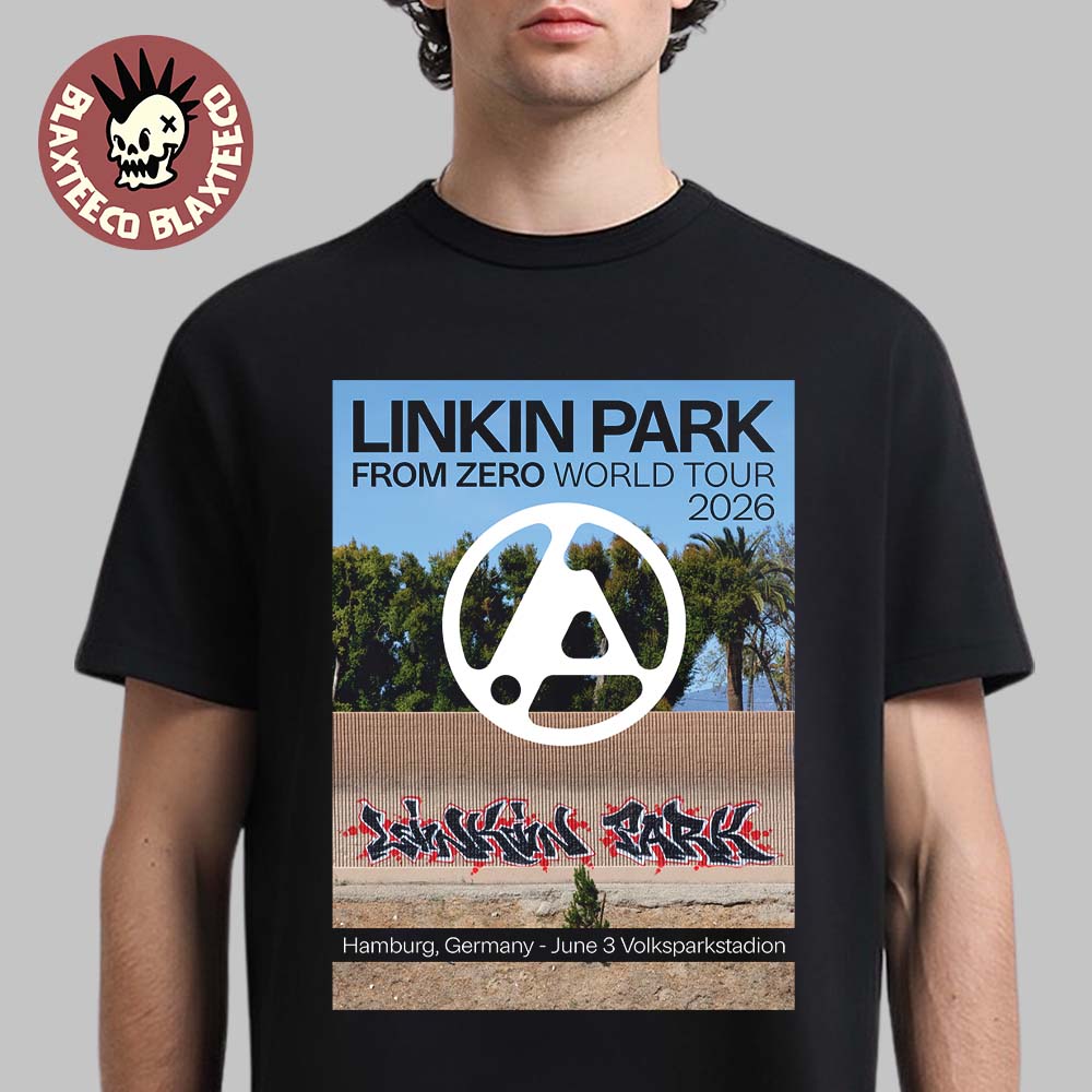 Linkin Park From Zero 2026 Tour Hamburg Germany Night - Adult & Kids T-Shirts, Sweatshirts & Hoodies apparel design preview 1