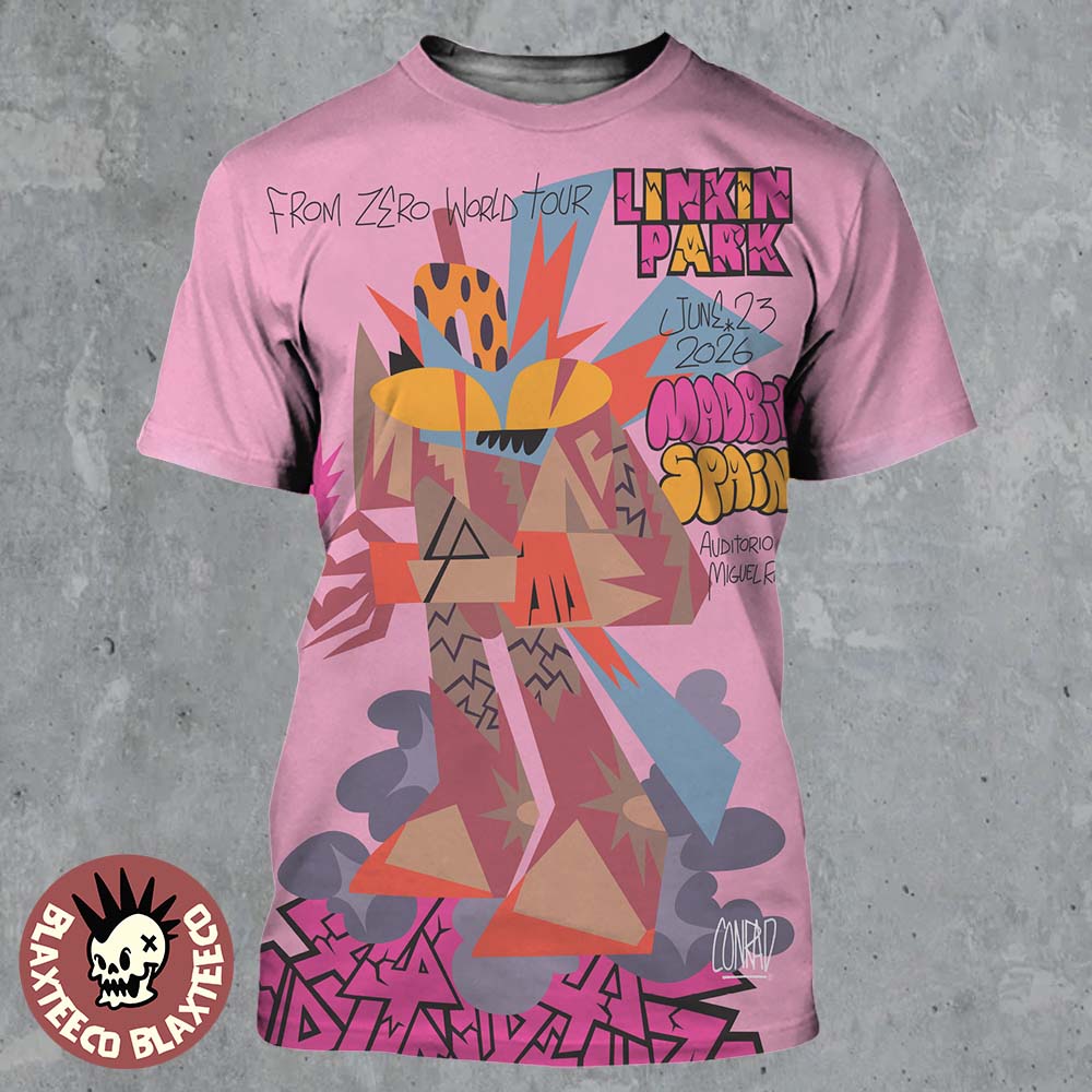 Linkin Park From Zero 2026 Tour Madrid Spain Night 1 - Adult & Kids T-Shirts, Sweatshirts & Hoodies apparel design preview 1