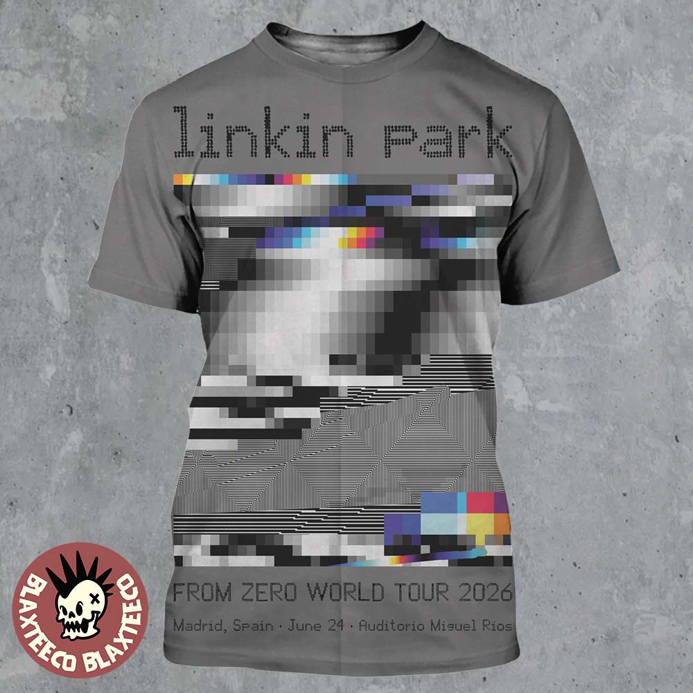 Linkin Park From Zero 2026 Tour Madrid Spain Night 2 - Adult & Kids T-Shirts, Sweatshirts & Hoodies apparel design preview 1