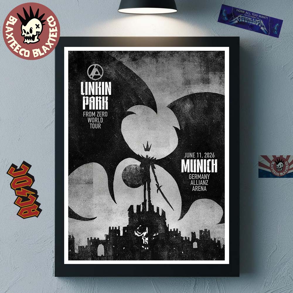 Linkin Park From Zero 2026 Tour Munich Germany Night - Adult & Kids T-Shirts, Sweatshirts & Hoodies apparel design preview 1