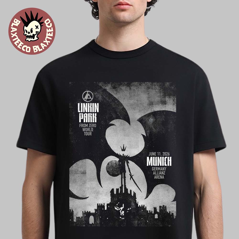 Linkin Park From Zero 2026 Tour Munich Germany Night - Adult & Kids T-Shirts, Sweatshirts & Hoodies apparel design preview 1