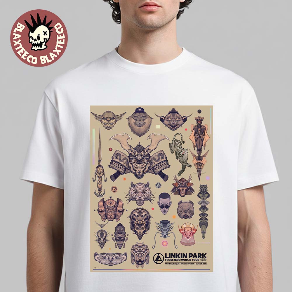 Linkin Park From Zero 2026 Tour Werchter Belgium - Adult & Kids T-Shirts, Sweatshirts & Hoodies apparel design preview 1