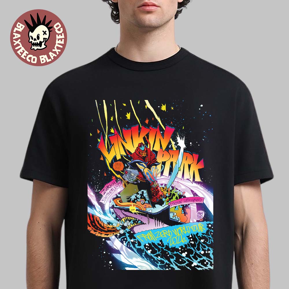 Linkin Park From Zero 2026 Tour Zurich Switzerland - Adult & Kids T-Shirts, Sweatshirts & Hoodies apparel design preview 1