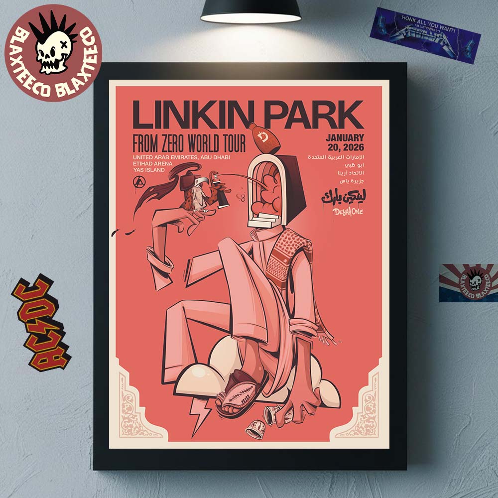 Linkin Park From Zero World Tour 2026 Abu Dhabi - Adult & Kids T-Shirts, Sweatshirts & Hoodies apparel design preview 1