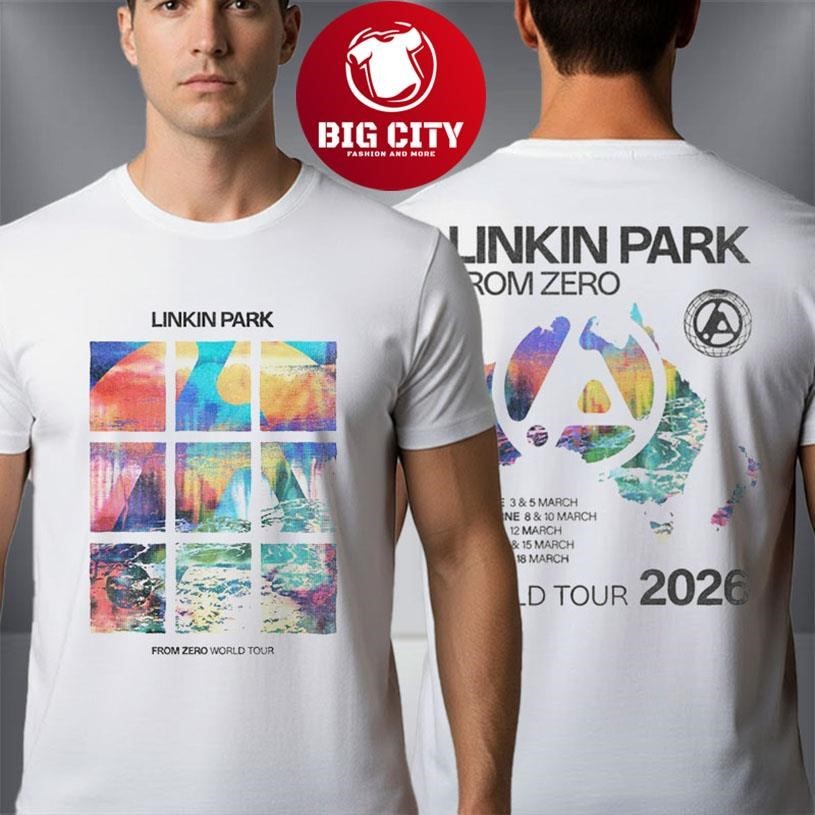 Linkin Park From Zero World Tour 2026 Venue Australia - Adult & Kids T-Shirts, Sweatshirts & Hoodies apparel design preview 1