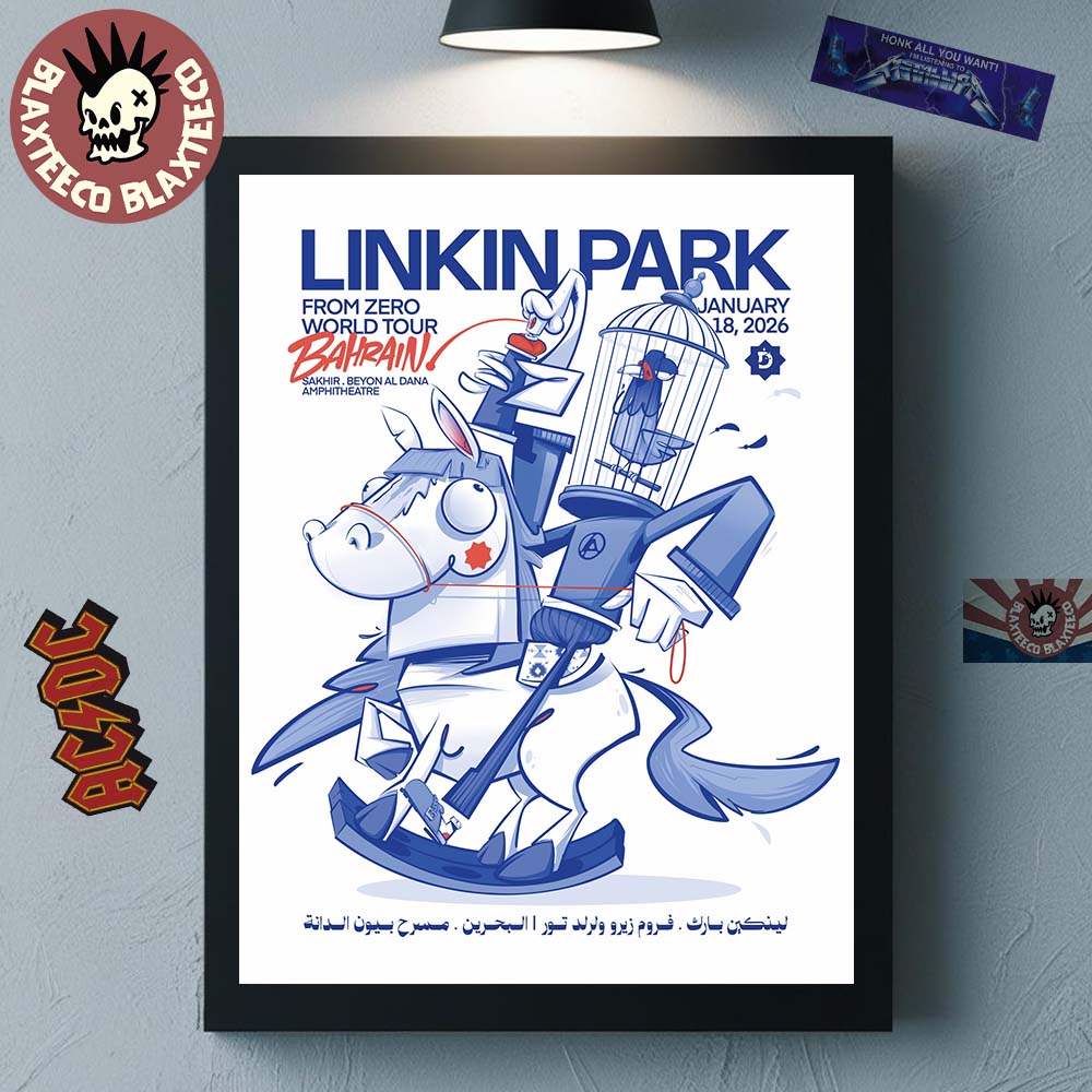 Linkin Park From Zero World Tour Sakhir Bahrain 2026 - Adult & Kids T-Shirts, Sweatshirts & Hoodies apparel design preview 1