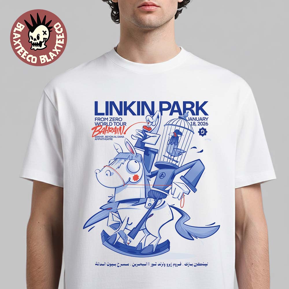 Linkin Park From Zero World Tour Sakhir Bahrain 2026 - Adult & Kids T-Shirts, Sweatshirts & Hoodies apparel design preview 1