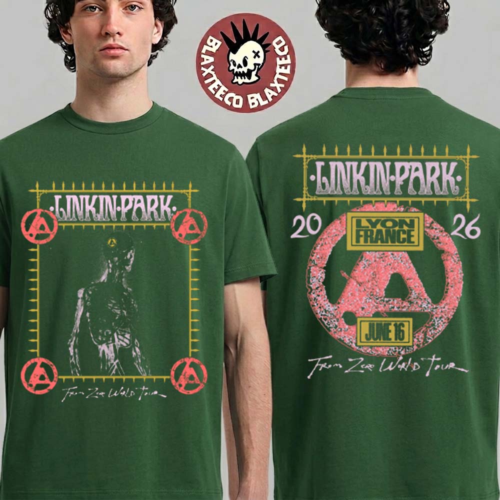 Linkin Park Lyon France 2026 Exclusive City Event At - Adult & Kids T-Shirts, Sweatshirts & Hoodies apparel design preview 1