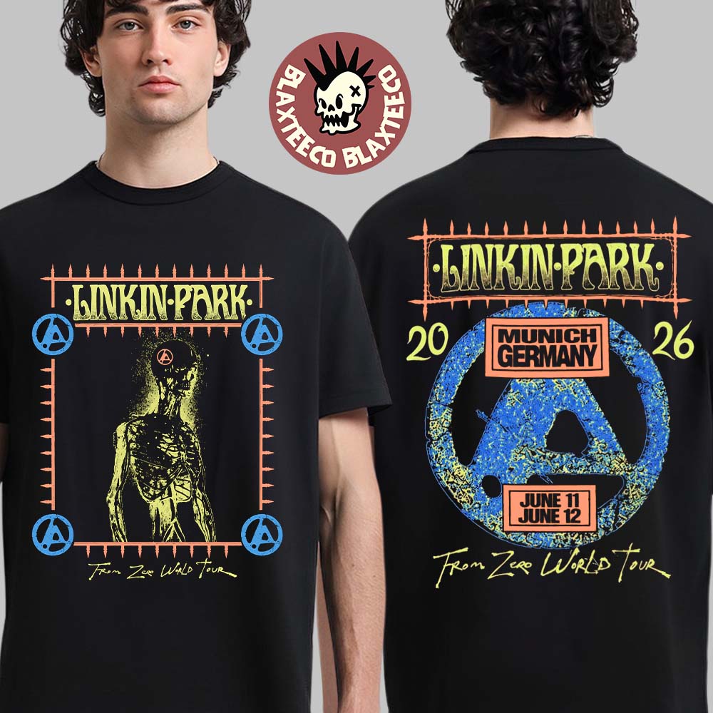Linkin Park Munich Germany 2026 Exclusive City At - Adult & Kids T-Shirts, Sweatshirts & Hoodies apparel design preview 1