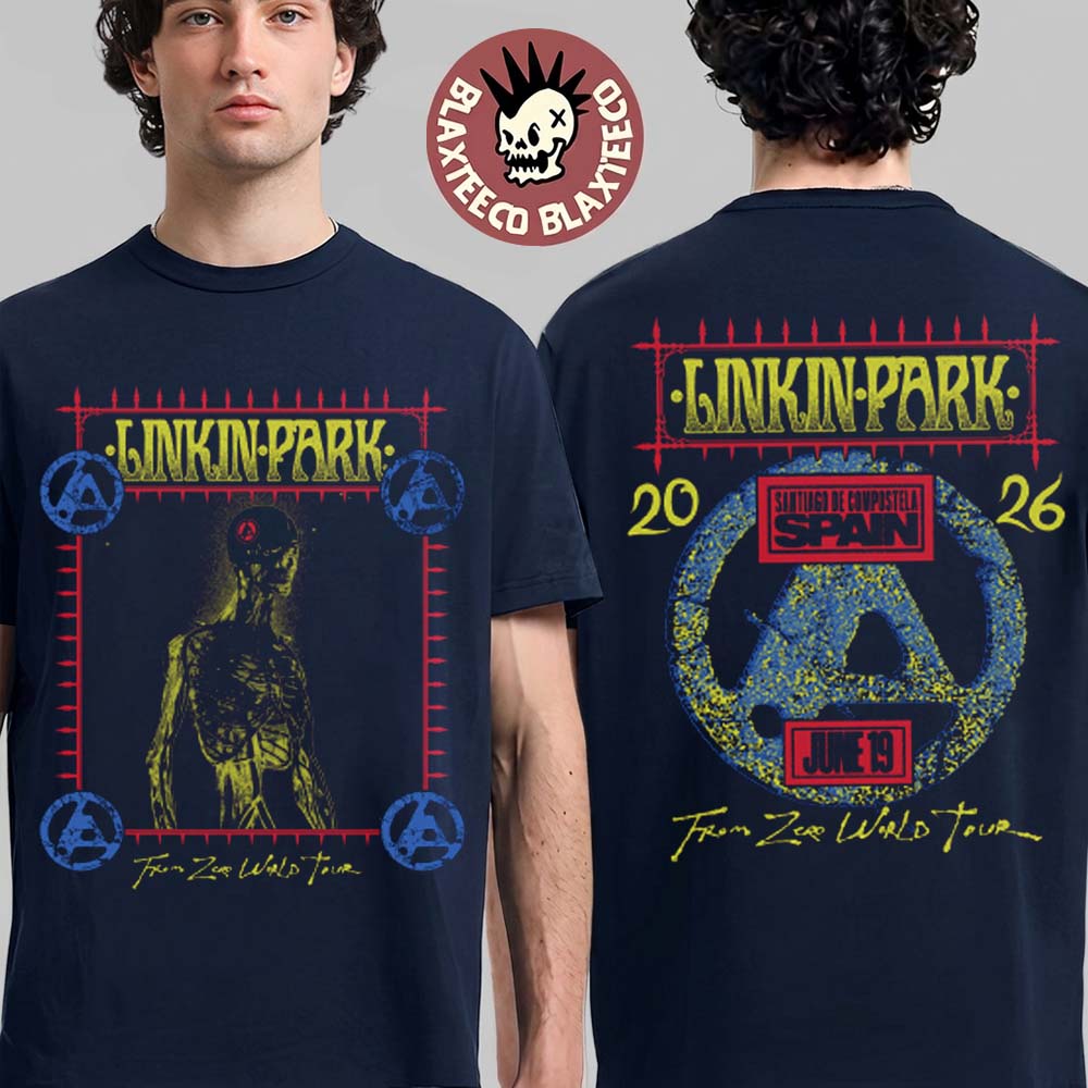 Linkin Park Santiago de Compostela Spain 2026 - Adult & Kids T-Shirts, Sweatshirts & Hoodies apparel design preview 1