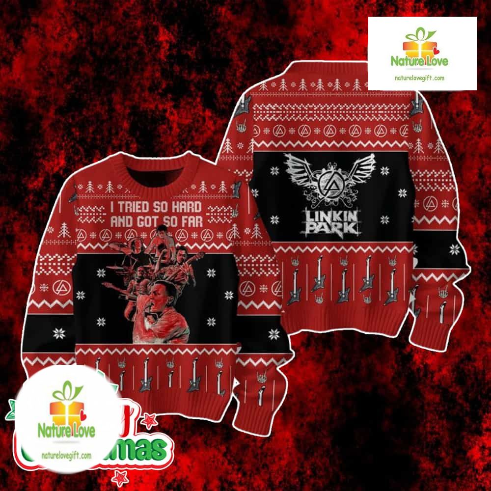 Linkin Park Holiday Jumper Band Gift Ugly Christmas Sweater - Holiday Gift product image