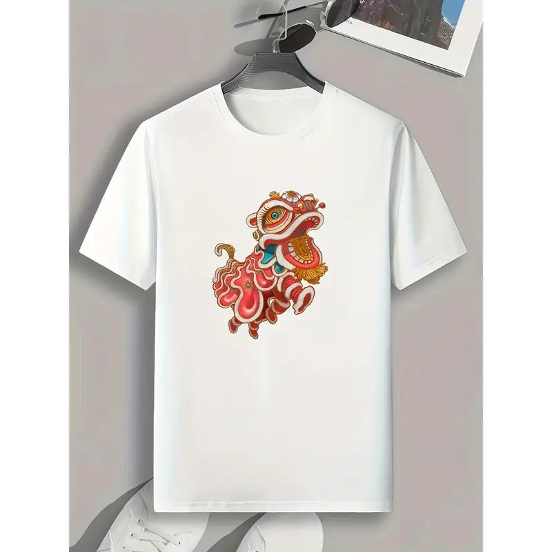 Lion Dance Print Casual Comfy Summer Made USA - Adult & Kids T-Shirts, Sweatshirts & Hoodies apparel design preview 1
