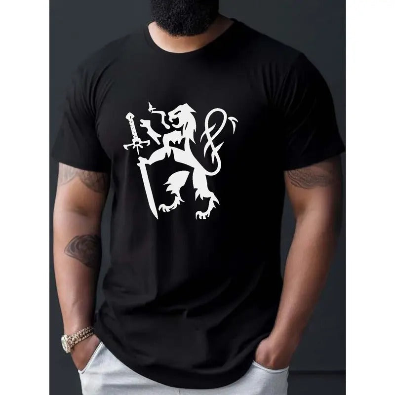 Lion Print Casual Round Neck Summer Comfy Versatile - Adult & Kids T-Shirts, Sweatshirts & Hoodies apparel design preview 1