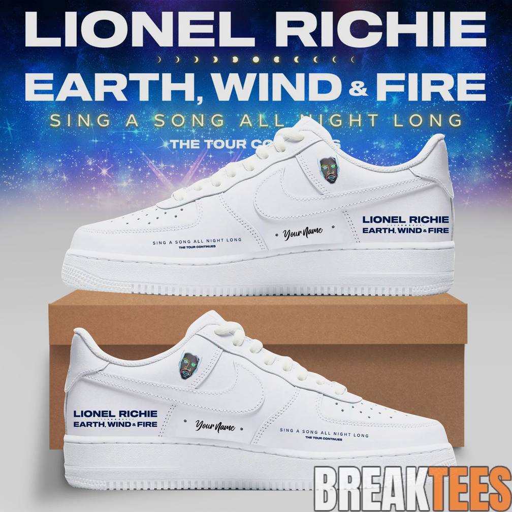 Lionel Richie Sing A Song All Night Long Tour AF1 - Adult & Kids T-Shirts, Sweatshirts & Hoodies apparel design preview 1