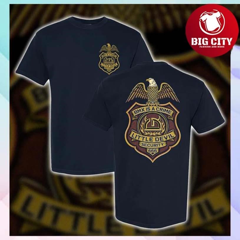 Little Devil Brand Security Two Sided - Adult & Kids T-Shirts, Sweatshirts & Hoodies apparel design preview 1
