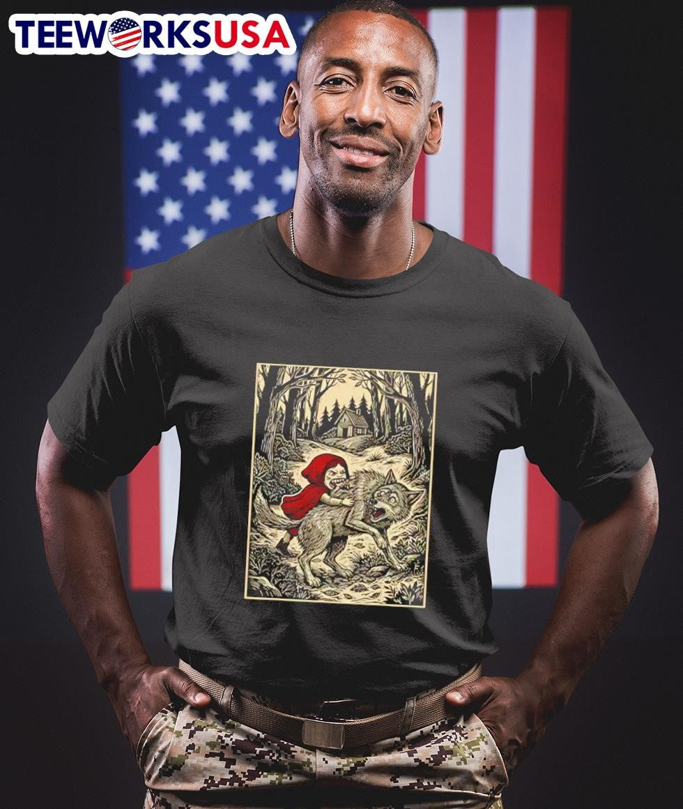 Little Red Riding Hood Humor Of Inverted Stories - Adult & Kids T-Shirts, Sweatshirts & Hoodies apparel design preview 1