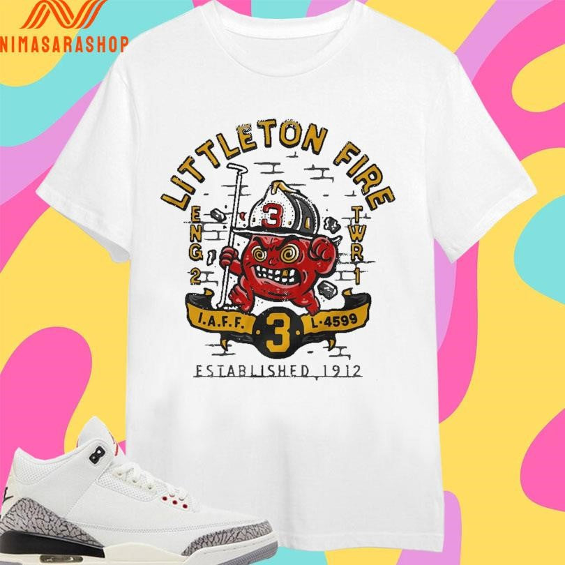 Littleton Fire Eng 2 Twr 1 Established 1912 - Adult & Kids T-Shirts, Sweatshirts & Hoodies apparel design preview 1