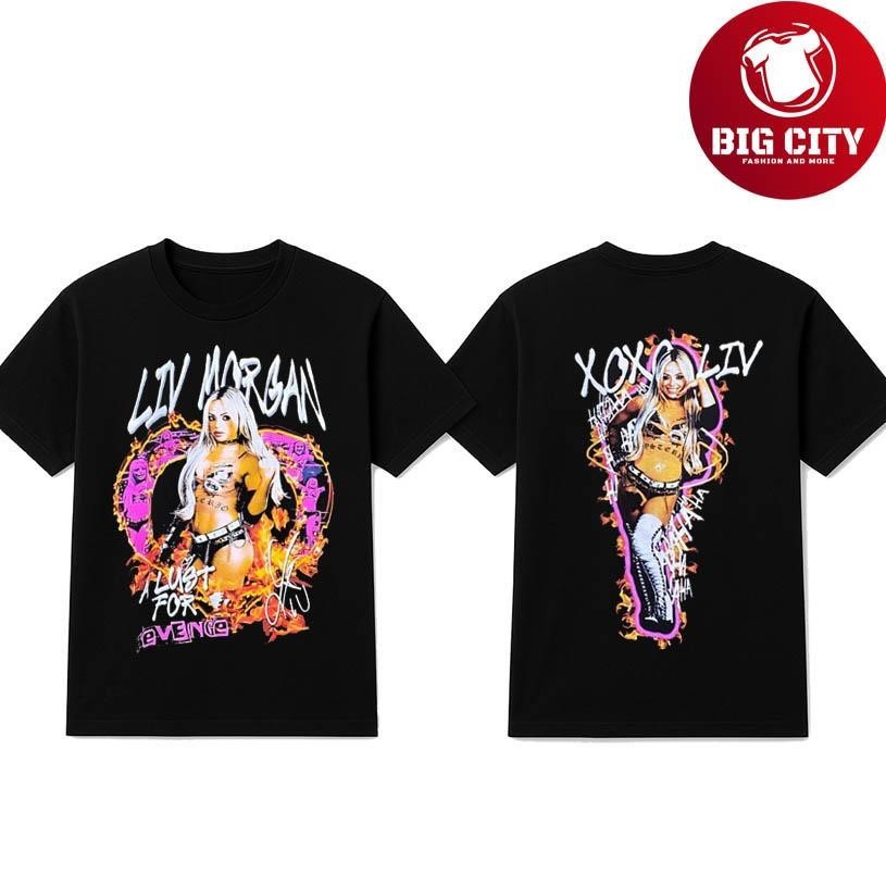 Liv Morgan a lust for revenge signature two sided - Adult & Kids T-Shirts, Sweatshirts & Hoodies apparel design preview 1